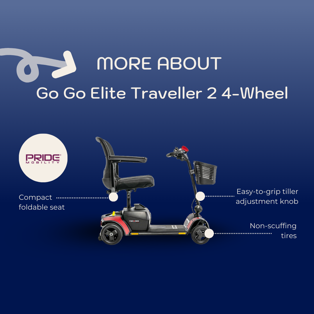 Go Go Elite Traveller 2 (4-Wheel Mobility Scooter)