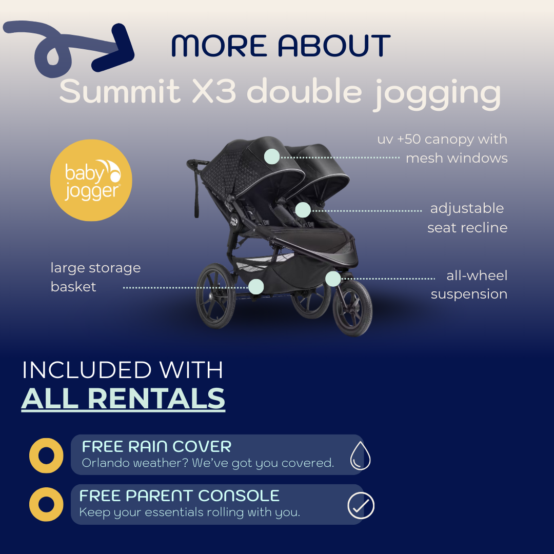 Baby Jogger Summit X3 Double Jogging Stroller